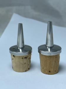 Quality Factory Wholesale Stainless Steel Dasher Top with Cork Stopper for 20mm Ceramic/Glass Bottle wholesale