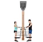 outdoor wooden fitness equipment leg exercise machine