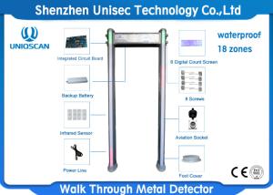 Quality High Density Fireproof Materia Walk Through Gate / Metal Detector Body Scanner wholesale