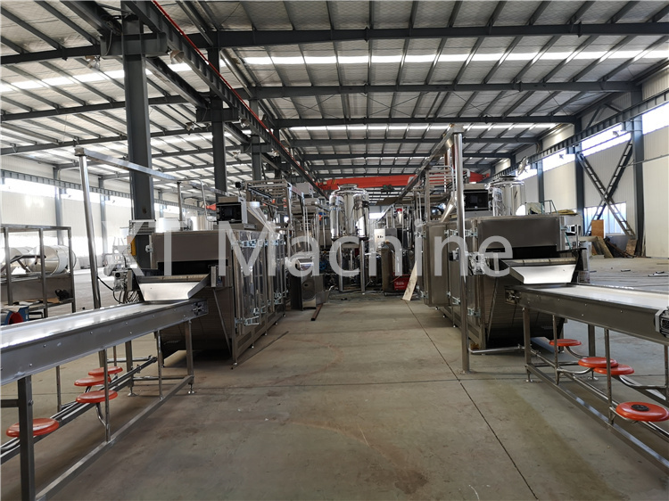 Electric Deep Salted Peanut Frying Machine 2000KGS/H for Groundnut