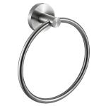 Sus 304 Stainless Steel Circular Hand Towel Holder Bar Satin Wall