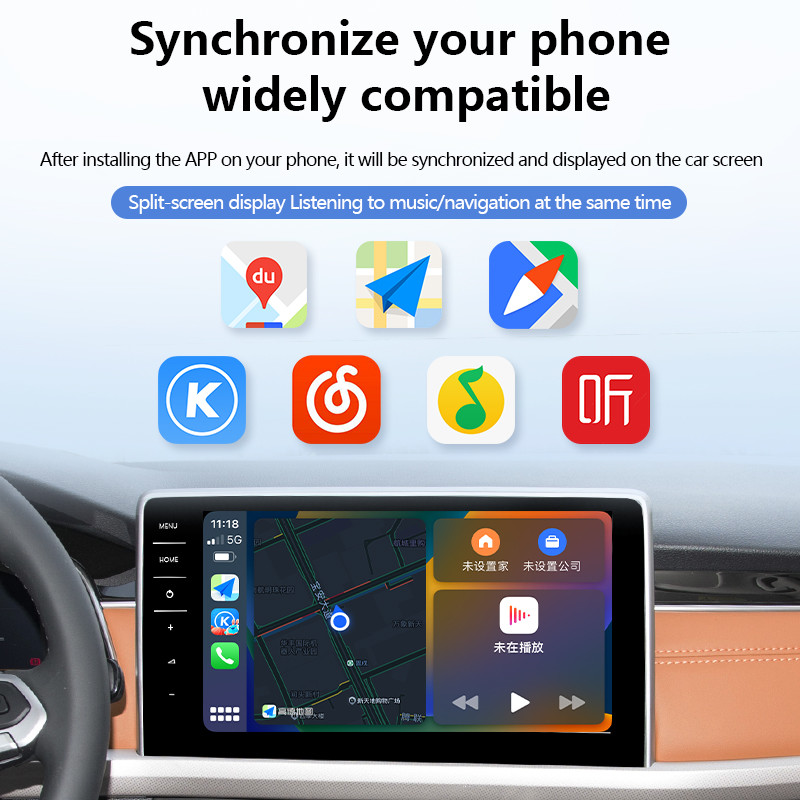 Magic Wireless Carplay Ai Box Mini RGB Light USB Type-C Port Z1RGB