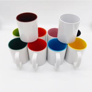Quality 15oz Porcelain Blank Sublimation Drinking Water Mugs Porcelain Coffe Cups wholesale