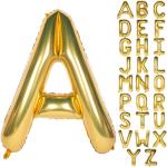 Gold Helium Foil Mylar Alphabet Letter Balloons for Wedding Birthday Party