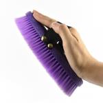 Plastic 8'' Body Brush Horse Everyday Grooming Portable With Easy - Grip Strap