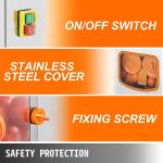 Commercial Orange Juice Machine High Juice Yield Safety Cut Off Switch 4 to 7