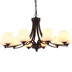 Black wrought iron kitchen light fixtures with Crystal Ball (WH-CI-104)
