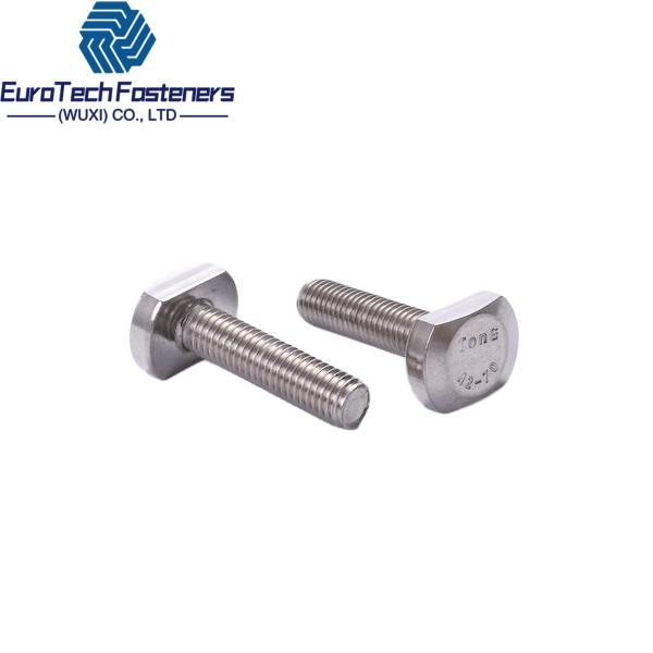 Din 787 Square Head T Shaped Nut Bolt Screw T-Slot Bolt Stainless Steel 12.9