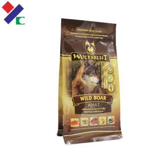 Quality Mylar PET Food Packaging Bag 2KG 5KG 10KG Side Gusset For Animal wholesale