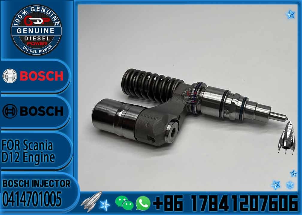 Common Rail Injector 0414701005 for SCANIA DSC12 Diesel Engine 4 Series 10.6/12 for fuel truck