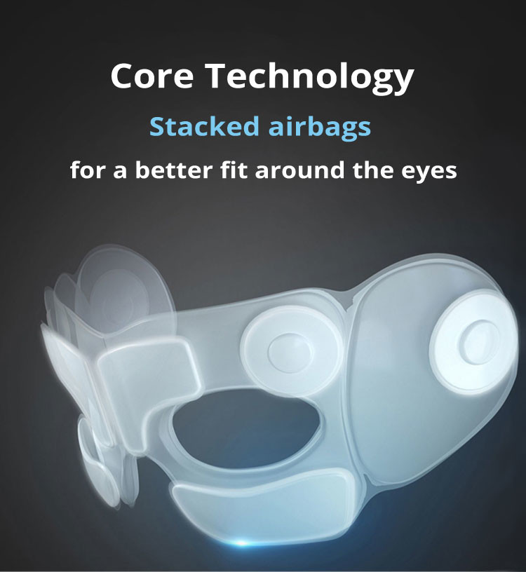 Hot Compress Intelligent Rechargeable Eye Massager Bluetooth 5V 1A With Music