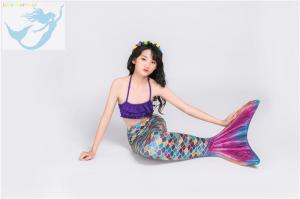 Quality Breathable Childrens Mermaid Tails , Girls Mermaid Tail Swimsuit Princess Costumes wholesale