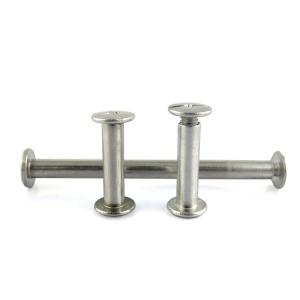 Quality Metric Non Hardening Heat Treatment Custom Flat Head Silver Aluminum Chicago Screw Posts wholesale