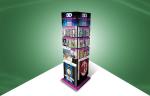 Four Face Show Cardboard Display Stands , Floor Standing Display Units To 3d