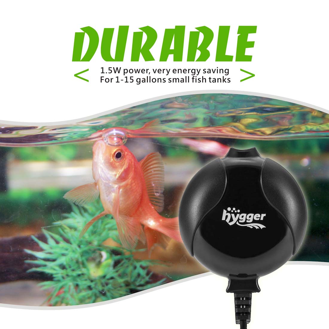 15 Gallon AC 110v Tank Hygger Air Pump