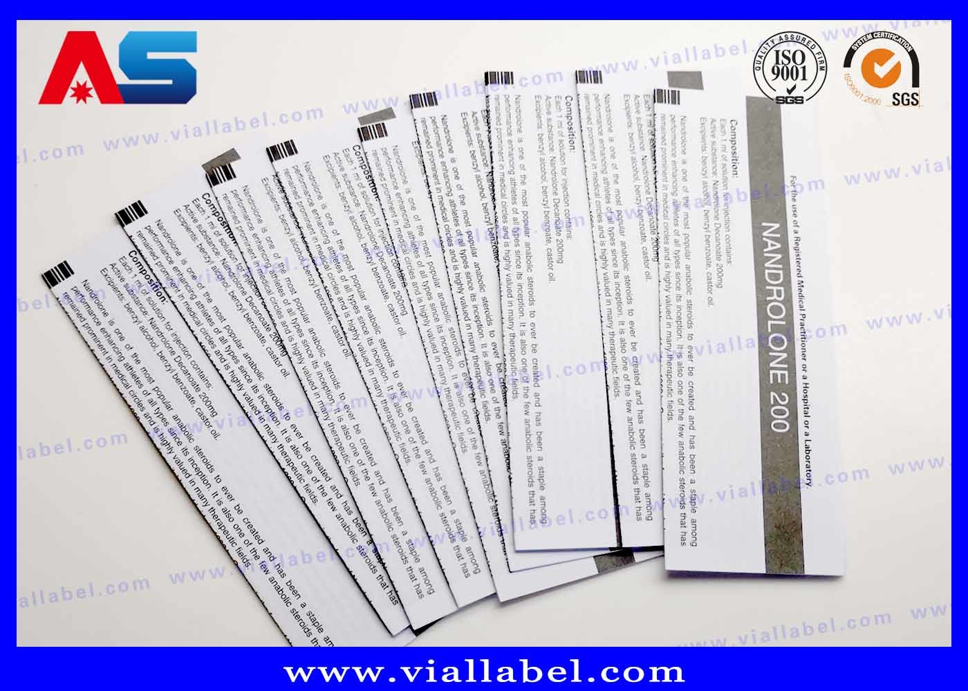 CMYK Medication Flypaper Description Paper Custom Leaflet Printing 135mm Width 45mm Length