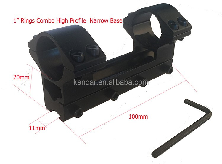 Aluminium Alloy One Piece Offset Low Profile Ring 25.4mm Scope Mount L2303 for Optic Sight 1 Inch Ring