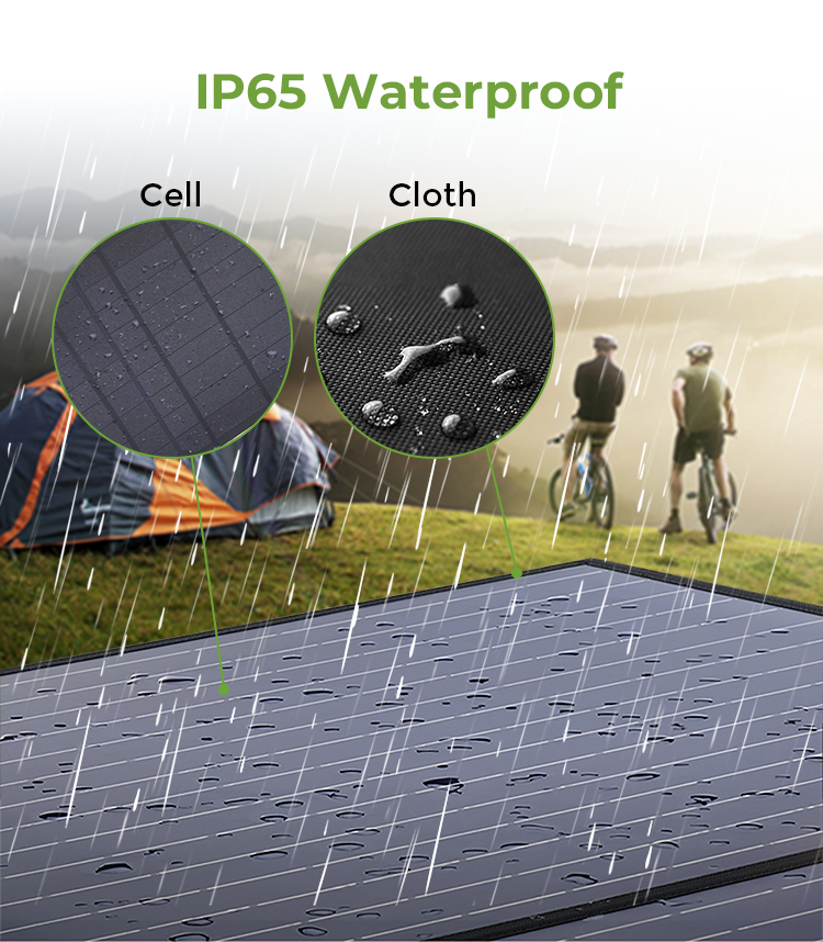 24W Powered Solar Mobile Phone Charger Cell For Outdoor Camping Hiking