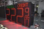 60inch Outdoor Red Diesel Led Gas Price Changer Display Station Sign 3g Rf Tcp
