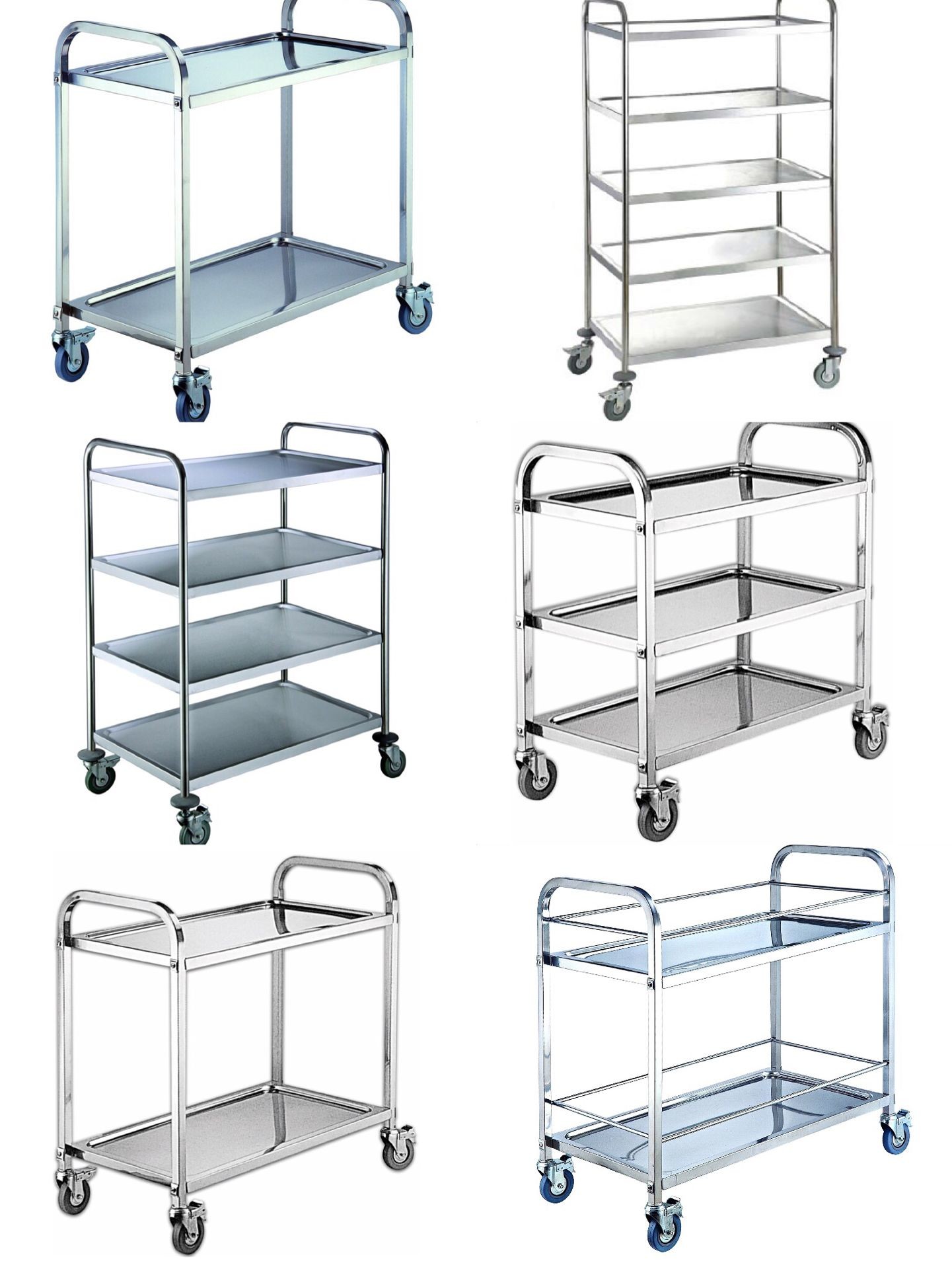 Restaurant Mobile Bakery Rack Trolley With SS Hot Pot Cart Or Dining Cart