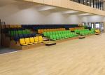 Athletic Place Retractable Bench Seating , Retractable Bleachers For Gymnasiums