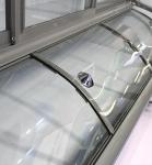 Upright Glass Door Freezer Direct Cooling Refrigerate Preserve Cabinet