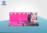 Cosmetic Cardboard Hook Display , Black Retail Display Racks With Hook