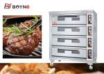 Stainless Steel Deck Oven Four Deck Twelve Tray Large Capacity