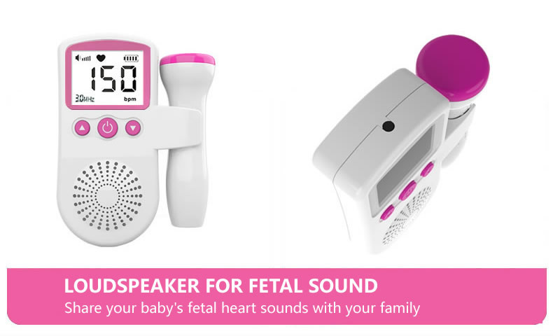 Pregnancy Heartbeat Detector,Fetal Heart Rate Monitor with Safe Fetal Heart Detection Technology 180g