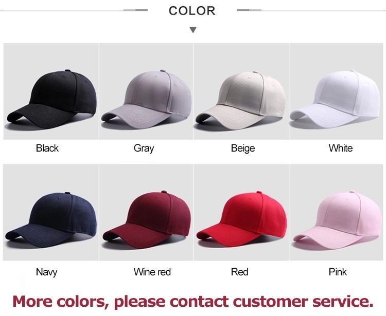Flat Visor 57cm Six Panel Baseball Cap With Metal Buckle