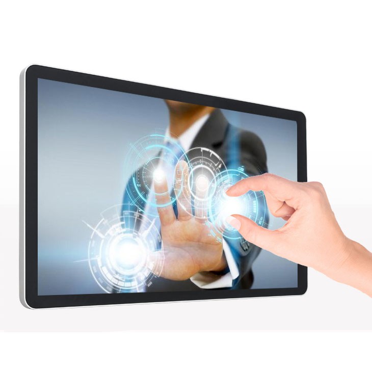 4K UHD 49" 50" inch capacitive touch screen panel display embedded Android or Win10/11 PC support DP VGA DVI input