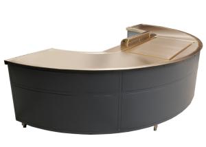 Quality Semi Circle Teppanyaki Grill Table Customized Pure Copper Gas Heating wholesale