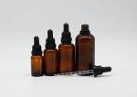 Amber Clear Essential Oil Customized 15ml Glass Dropper Bottles