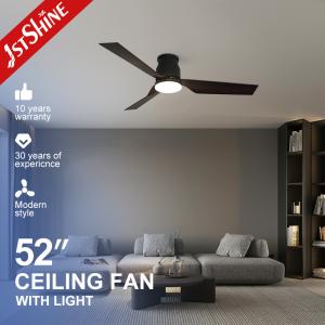 Quality 5 Speed Choice Plastic Blades LED Ceiling Fan with Light Flush Mount and Low Profile wholesale