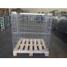 Buy cheap Half Drop Gate Collapsible Wire Container Logistics Wine Industry Use from wholesalers
