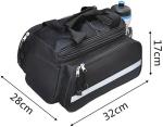 Bike Rear Rack Bag,Bicycle Trunk Bag,Panniers Bag,Cycling Luggage Bag,with rain