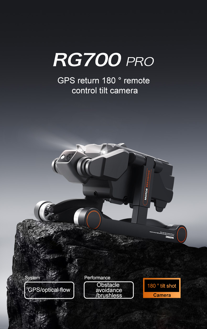 High Hold RC Quadcopter with 4K HD Camera and FPV Foldable Design 100m Remote Control Distance 3.7V 1800mAh Battery