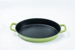 OEM Cast Iron Oval Baking Dish Easy lifting for Induction Stove tops