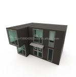 50/75/100mm Wave Sandwich Panel Walls Modular Container Prefab Office for Modern