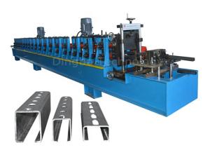 Quality Galvanized Slotted Strut C U Channel Roll Forming Machine wholesale