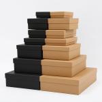 Square Custom Black Brown Shoe Clothing Underwear Gift Packaging Box With You