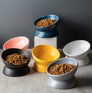 Quality Single Raised Dog Feeder Raised Ceramic Dog Bowls wholesale