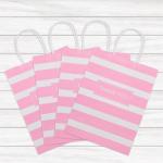 Custom Color Accepted Promotion Kraft Paper Thank You Bag for Wedding Party