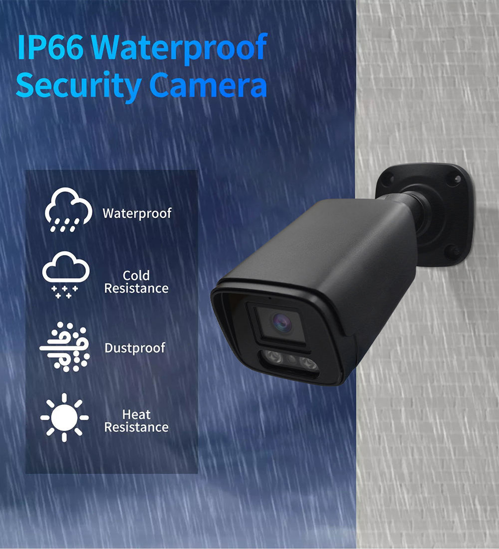 Customized 4CH 4MP IP Camera Outdoor Bullet Camera Surveillance Security POE NVR Kit