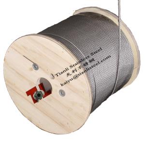 Quality 304 A2 1.4301 7x19 1/8 inch 3.18mm 3.2mm Stainless Steel Wire Rope wholesale