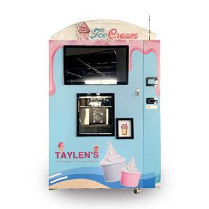 China 16L Tank Intelligent Soft Ice Cream Vending Machine Real Time Control on sale