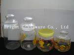 small storage containers, glass candy jar sale