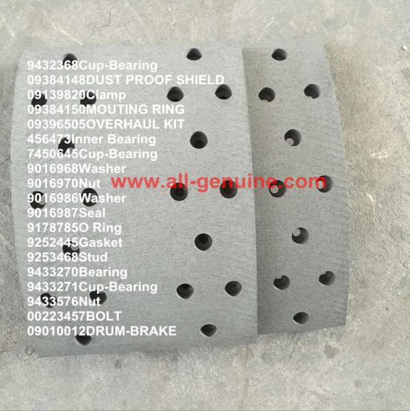 20018433 BRAKE PAD TEREX NHL DUMP TRUCK TR35 TR50 TR60 TR100 CUMMINS ALLISON