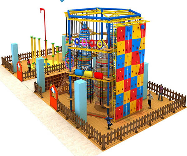 Karabiner Adventure Rope Course , High Ropes Training Course Multipurpose