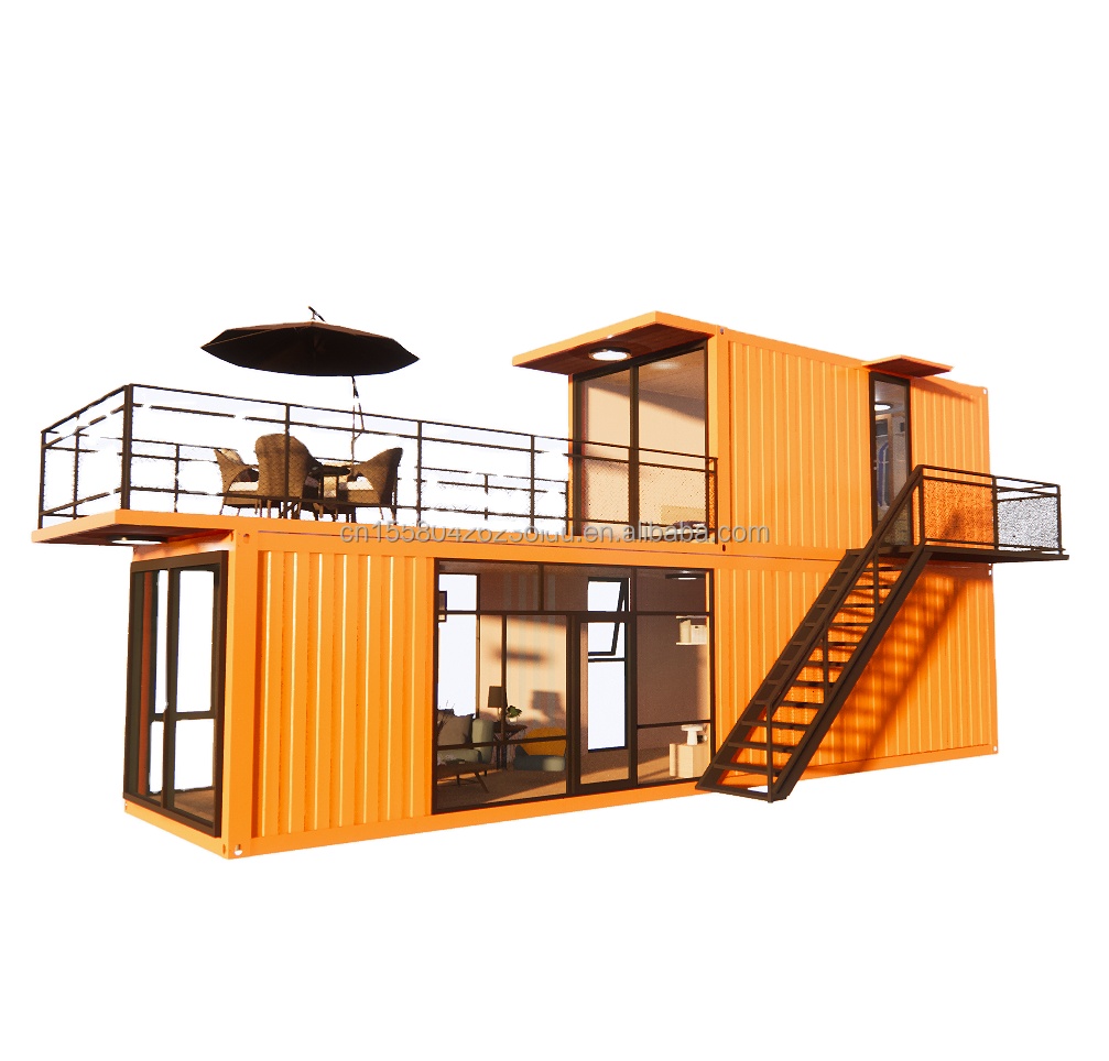 Hotel Prefab Modular Steel Container Homes Sentry Box Mobile Container House 20ft 40ft
